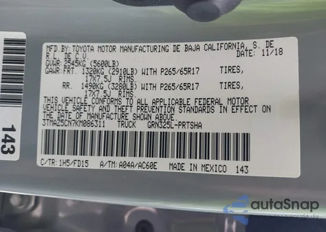 2019 Toyota Tacoma Trd Sport z USA, uszkodzony, nr VIN 3TMAZ5CN7KM086311